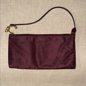 Tumi Maroon Wristlet Clutch
